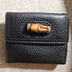Gucci Leather and Bamboo Wallet